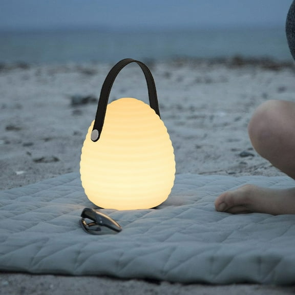 LED Glowing Light with Handle, 7-Inch Cordless 9 Color Changing and 3 Light Modes Kids Night Light, Rechargeable & Dimmable Mood Lamp with Remote Control for Home Party Camping