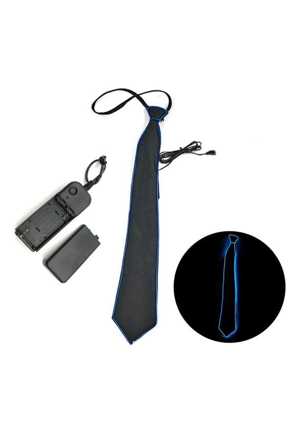 LED Glowing Tie Men Women Luminous Light Up Necktie Party Decoration Halloween Parties Cosplay Props