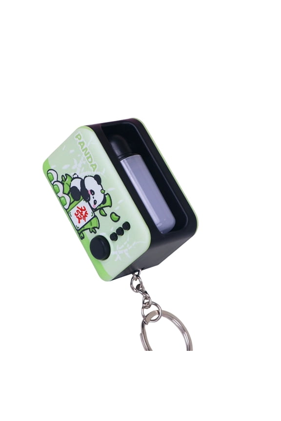 LED Glows Keychain With Fidgets Button For Nighttime Convenience And Stress Relief Plastic Design Glowing Keyring Charm