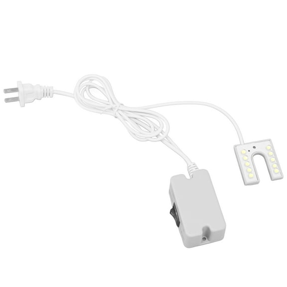 LED Gooseneck Light,Sewing Machine Lamp,Sewing Machine Light 10 LED Beads Bright Natural Light Working Gooseneck Lamp with Base US Plug 110250V