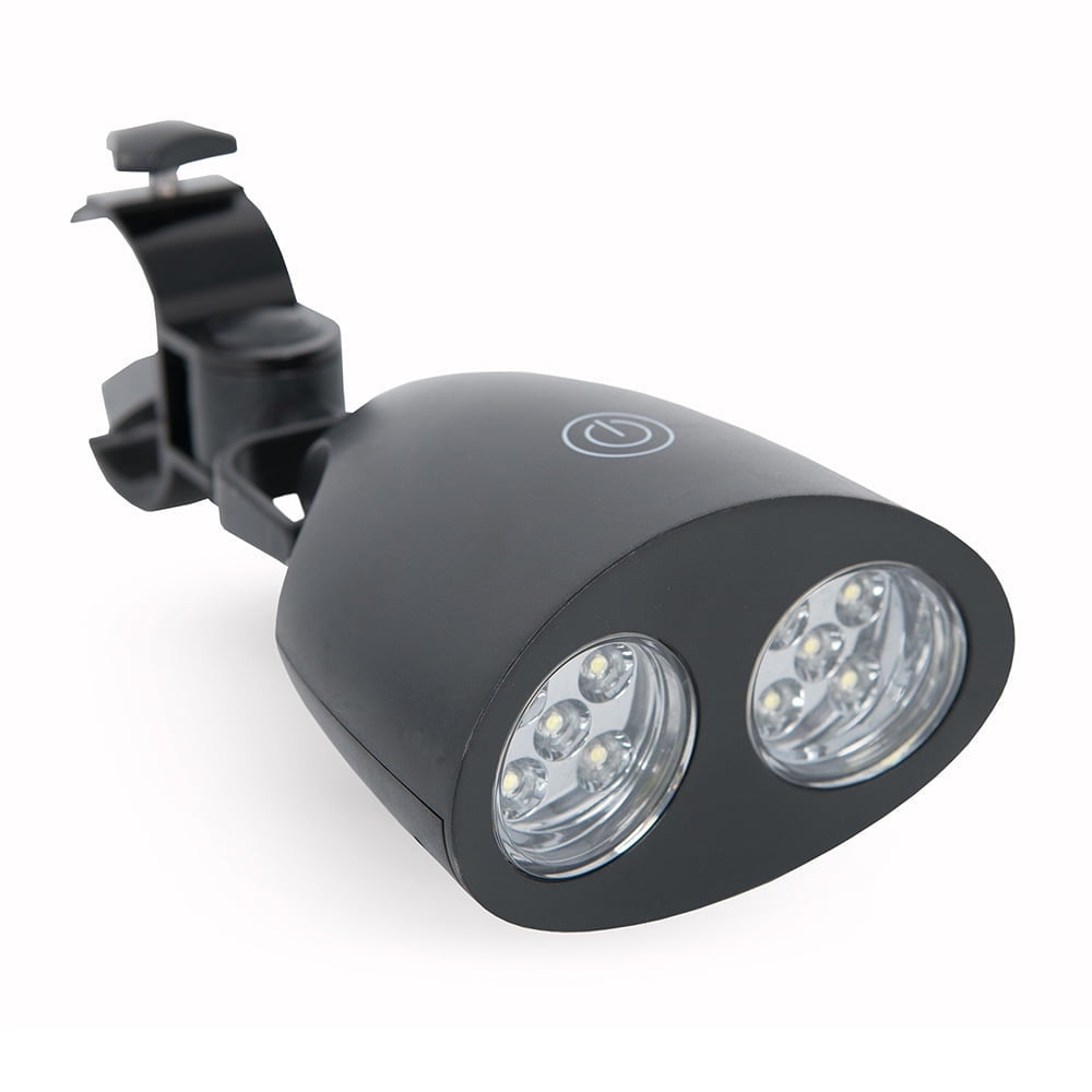 Compact Black Aluminum LED Grill Light