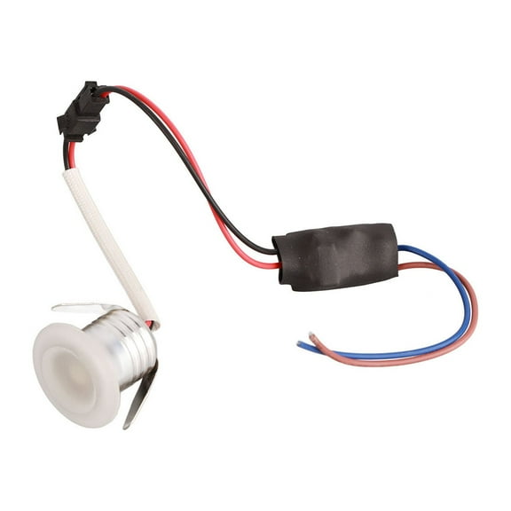 LED In Ground Well Light, Mini Professional Heat Dissipation Recessed Spot Light, Recessed Ceiling Lights Downlights for Living Room Cabinet (Warm White Light 3000K)