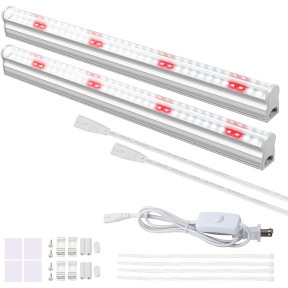 LED Grow Light Bars for Indoor Plants, Sunlight Grow Lamp Full Spectrum Growth Light Strip for Greenhouse Plant Grow Shelf