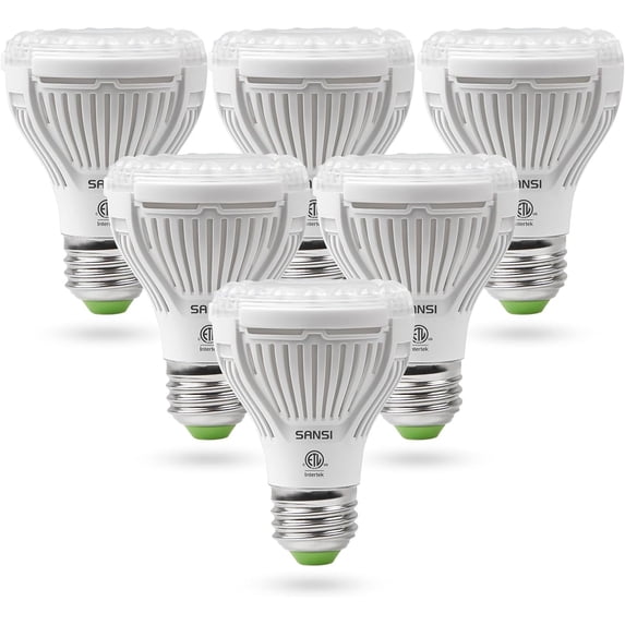 LED Grow Light Bulb for Seeds and Greens, Full Spectrum 10W Grow Light (150 Watt Equiv) with Optical Lens for Indoor Plant, High PPFD, E26 Base, 6-Pack