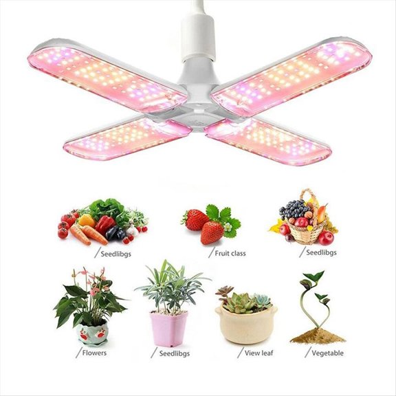 LED Grow Light Foldable Phyto Lamp Full Spectrum Bulb for Indoor Plants Bloom Flowering Grow Lamps Garden E27 B