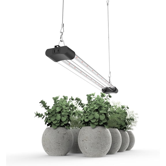 LED Grow Light Full Light Linkable 5000K Daylight + 660nm Red Indoor Plant Lighting Fixture (4-Pack 2 FT)