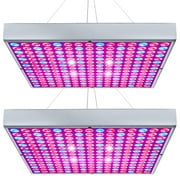 LED Grow Light Plant Lights Red Blue White Panel Growing Lamps for Indoor Plants Seedling Vegetable and Flower (2 Pack) by Hytekgro