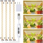 LED Grow Light Strips for Indoor Plants, Full Spectrum 3000K Plant Growing Lamp with 3 Switch Modes, Plant Light with 3/