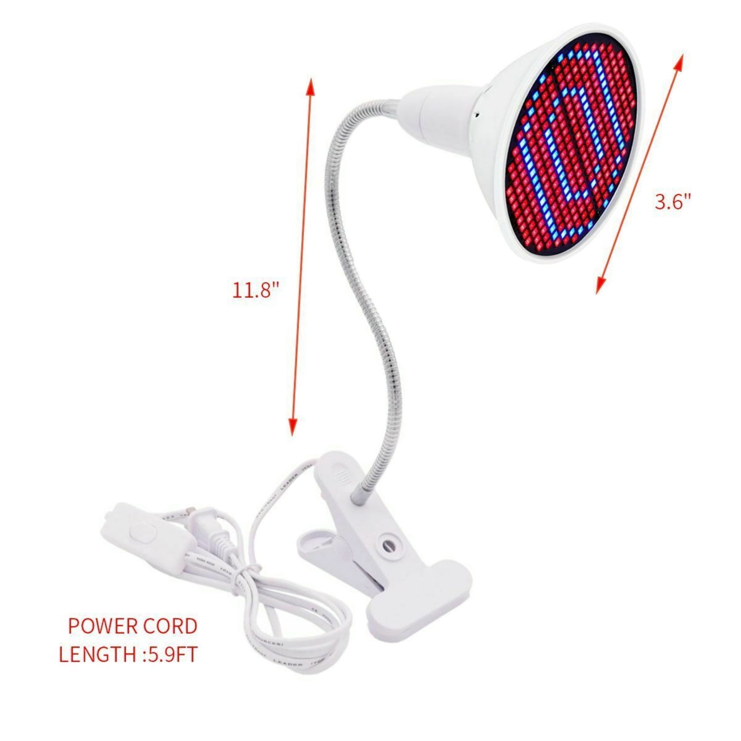 LED Grow Light UV IR Growing Lamp for Indoor Hydroponic Plant with Desk