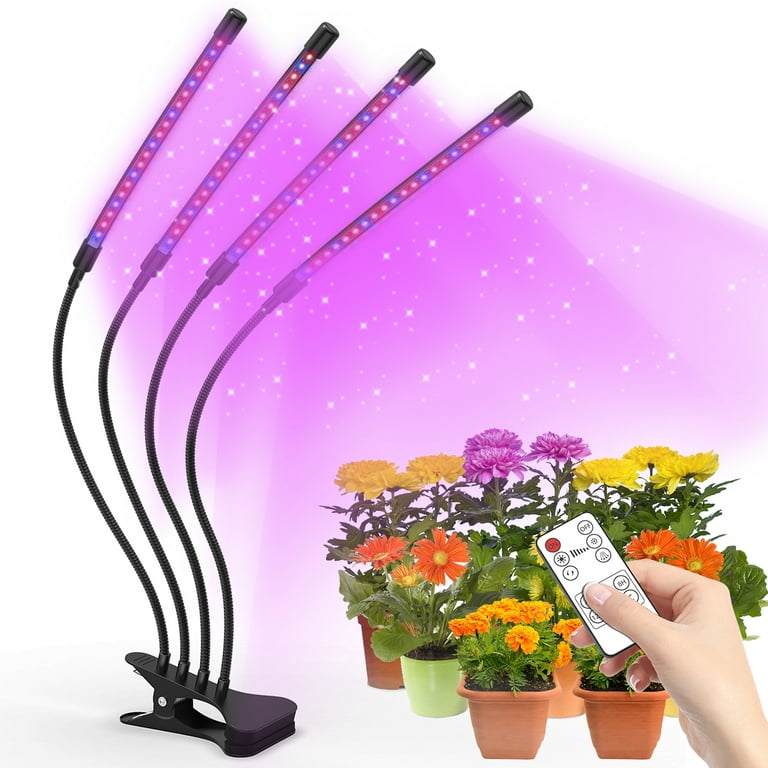 LED Grow Lights for Indoor Plants, 80W Full Spectrum Plant Lights with Auto  on/off 4/8/12H Timer, 10 Dimmable Brightness for Indoor Succulent Plants