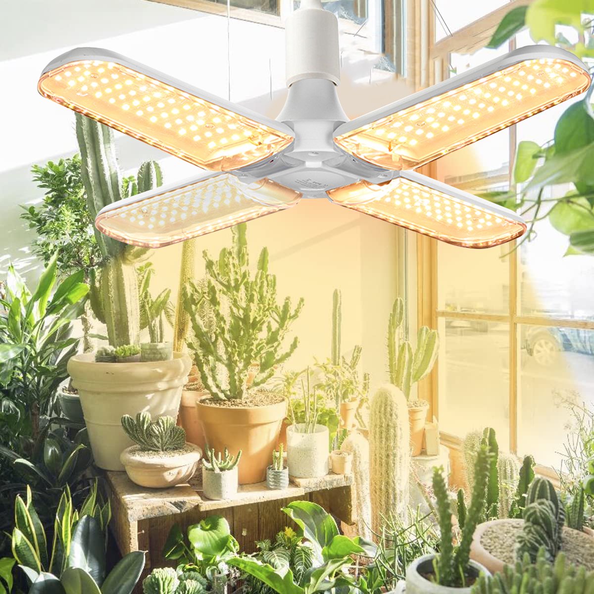 LED Grow Lights for Indoor Plants, Heat dissipation and IP54 Waterproof, 500W Full Spectrum Grow