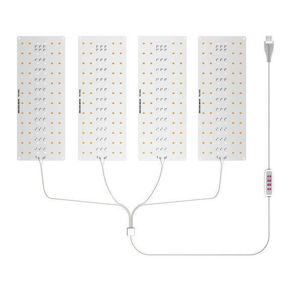 LED Grow Panel Light Ultra-thin Full Spectrum Dimmable Timer Control Under Cabinet Growing Lamp