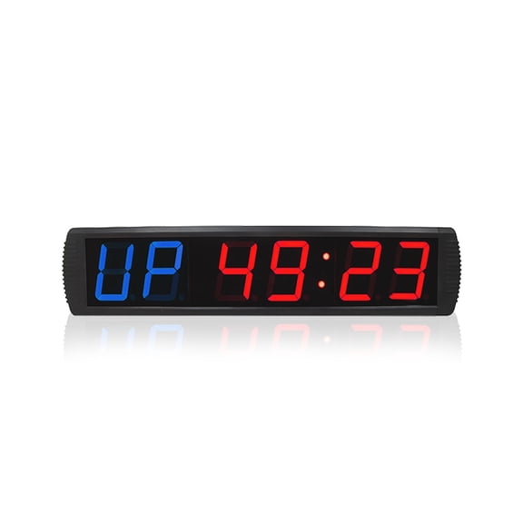 LED Gym Interval Timer Clock Tabata Fitness Digital Wall Clock Big Stopwatch Countdown Training Timer