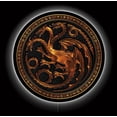 thumbnail image 1 of Desperate Enterprises LED House of Dragons Neon Sign 23 Inch Round Backlit Acrylic Wall Decor Multicolor Indoor Corded Electric Fantasy LED Wall Sign, 1 of 4