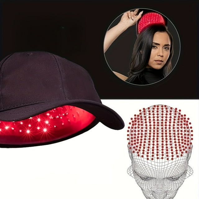 LED Hair Growth Cap, Portable Red Light Cap Promote Hair Growth