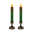thumbnail image 1 of LED Halloween Candle Lights, Battery Operated Flameless Decorative Candle Holder with Flickering Flame Effect, Vintage Electric Candlestick for Halloween Party Home Decor, 1 of 5