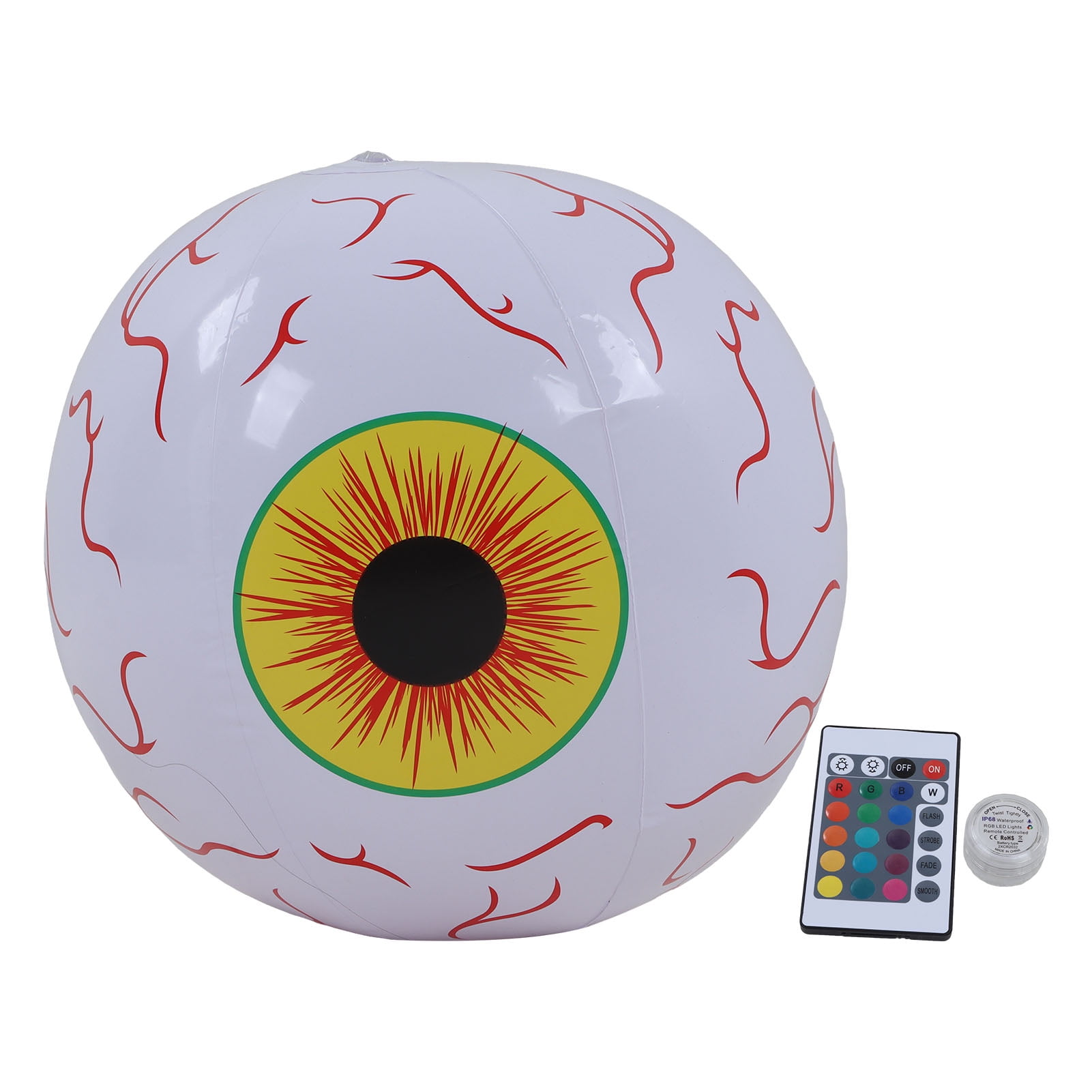 LED Halloween Inflatable Eyeball PVC Outdoor Garden Yard Halloween