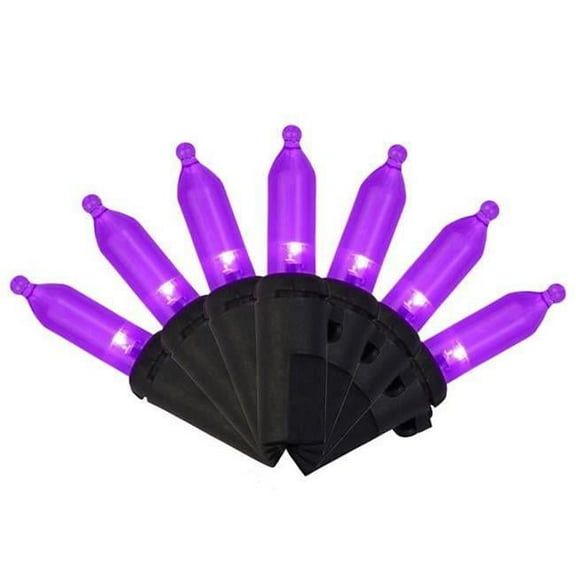 LED Halloween Lights, Purple - 100 Count