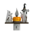 thumbnail image 1 of LED Halloween Night Light Ghost Campfire, Plug-in Flickering Flame Nightlight with 360° Rotatable Plug, Safe Low Power Lamp for Kids & Adults, 1 of 5