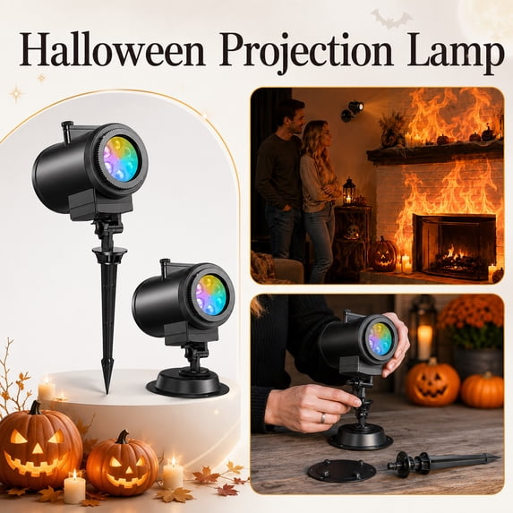 LED Halloween Projector Light,10 Unique HD Projection Patterns, 2026 ...