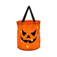 thumbnail image 1 of LED Halloween Pumpkin Candy Bag for Kids, Light Up Trick or Treat Bucket, Reusable Polyester Candy Tote with Smiling Jack O Lantern Face, Halloween Party Favor Bag for Candy, Toys & Night Events, 1 of 3
