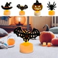 thumbnail image 1 of LED Halloween Spooky Candles, Halloween Flameless Candles Bats Battery Operated Tealights Set Halloween Candles Decor For Home Party Gift, Halloween Candles Decorations, 1 of 7