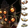 thumbnail image 1 of LED Halloween String Lights 4.92FT LED Pumpkin Lights String Flashing Lights Holiday Decoration Battery Powered Orange Lights for Halloween Party Indoor Fall Outdoor Thanksgiving Decorations, 1 of 6