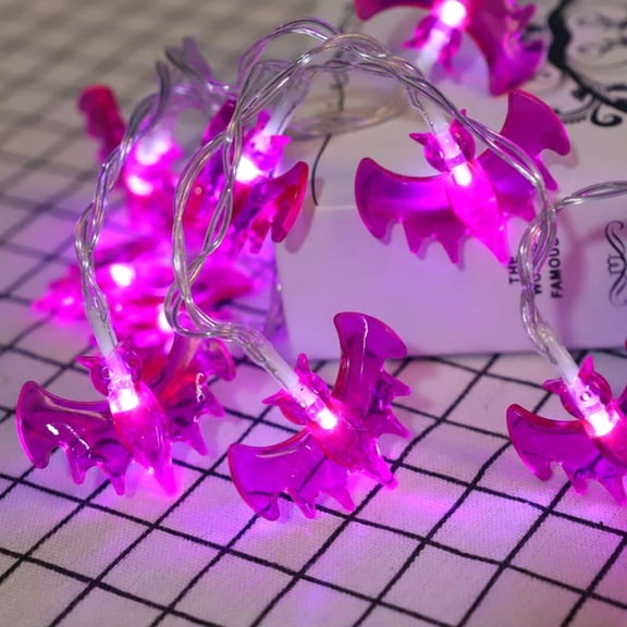 LED Halloween String Lights for Party Decoration, ABS Material 1.5m Length, Battery Powered for Tree Garden Home Festive Illumination