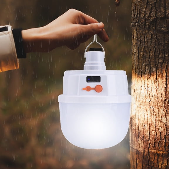 LED Hanging Tent Lamp for Outdoor Use | Solar Rechargeable | Remote Control | 5 Light Modes | Waterproof IPX65 | PVC Durable Material | 1 Pack | Multiple Sizes
