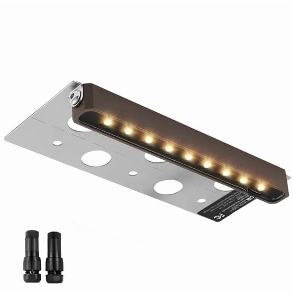 LED Hardscape Lighting 6.8 Inch Retaining Wall Lights 3W 12V 24V AC DC Low Voltage Paver Light IP68 Waterproof Outdoor Step Lights 3000K Swivel Hardscape with Connectors 8 Pack Soft White