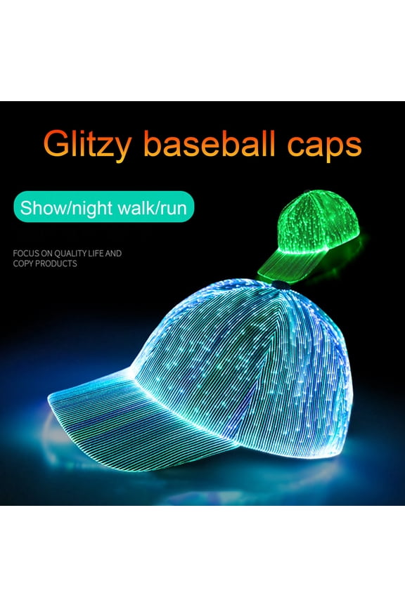 LED Hat Light Up Baseball Cap Flash Glow Hat USB Rechargeable Hip-Hop Luminous Hat Halloween Flashing Cap for Party Disco Bar