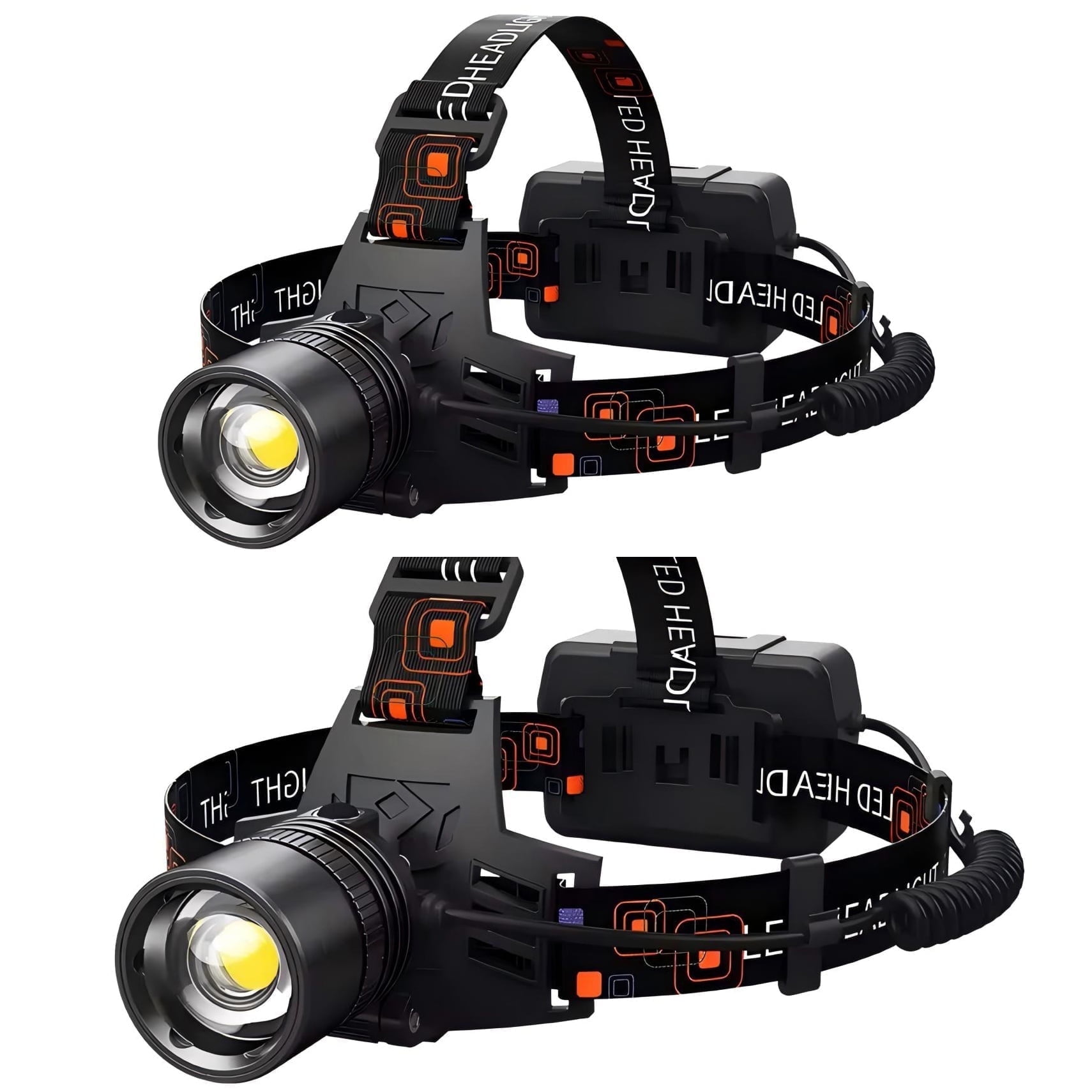 LED Head Lamp - Outdoor Flashlight Headlamps,2 Pack Rechargeable Flashlight for Adults - Walmart.com