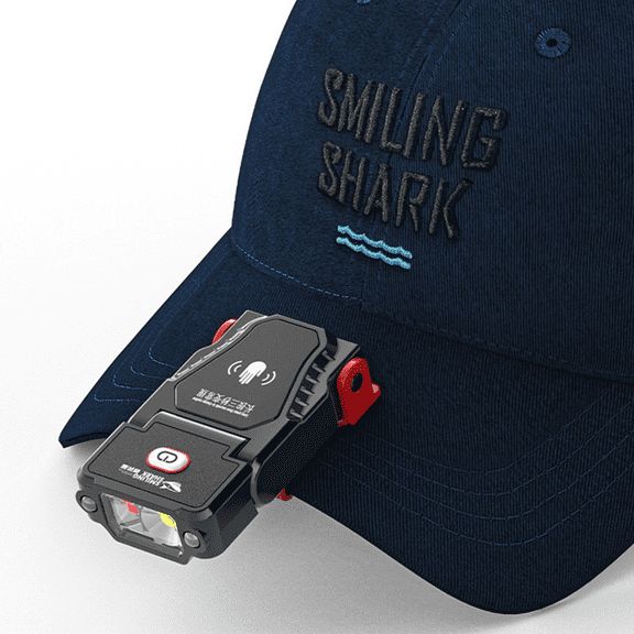 LED Headlamp 1000LM Rechargeable USB Headlight Gesture Sensing Touch Control IP64 Waterproof 90 Adjustable Angle for Camping Cycling Fishing Hiking Outdoor Activities (Excludes Display Hat