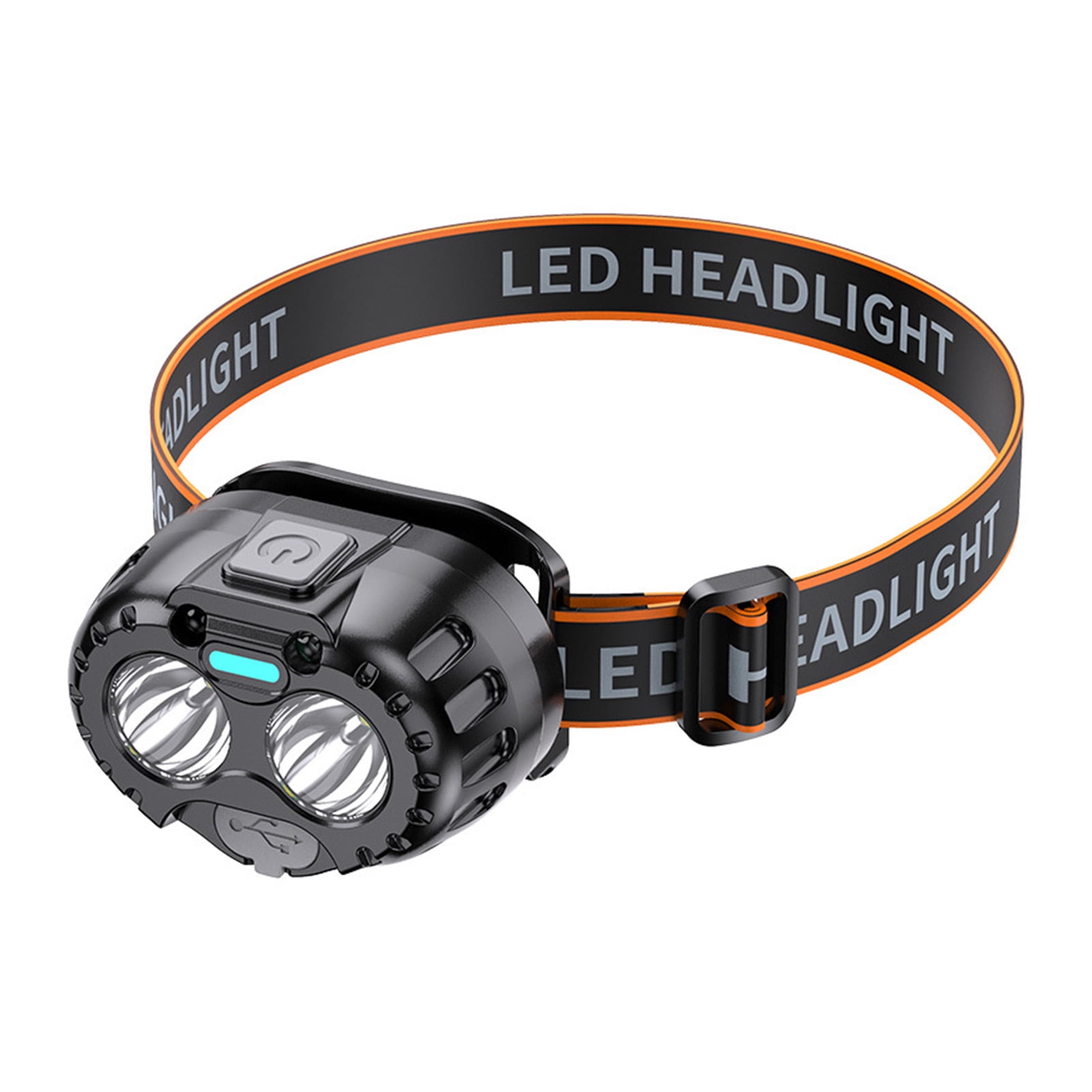 Aikertec Rechargeable Headlamp 2 Pack - Super Bright, Motion Sensor, IPX7 Waterproof, 8 Modes
