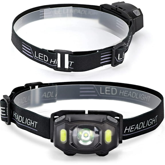 LED Headlamp Flashlight 1 Pack – 4 Modes Shockproof IPX4 Waterproof Head lamp with Adjustable Led Headband – Super Bright 120 Lumen