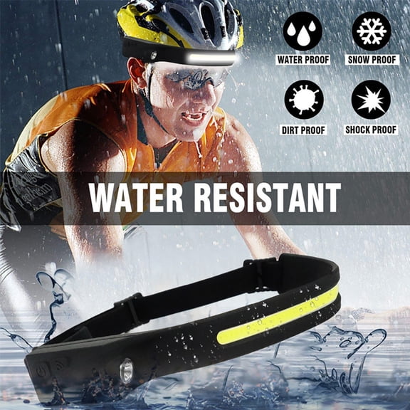 LED Headlamp Flashlight Rechargeable Flash light for Adults 230 Wide Beam Headlamp Motion Sensor Head Lamp Adjustable Headband Outdoor Waterproof Head Light for Running, Camping, Hiking