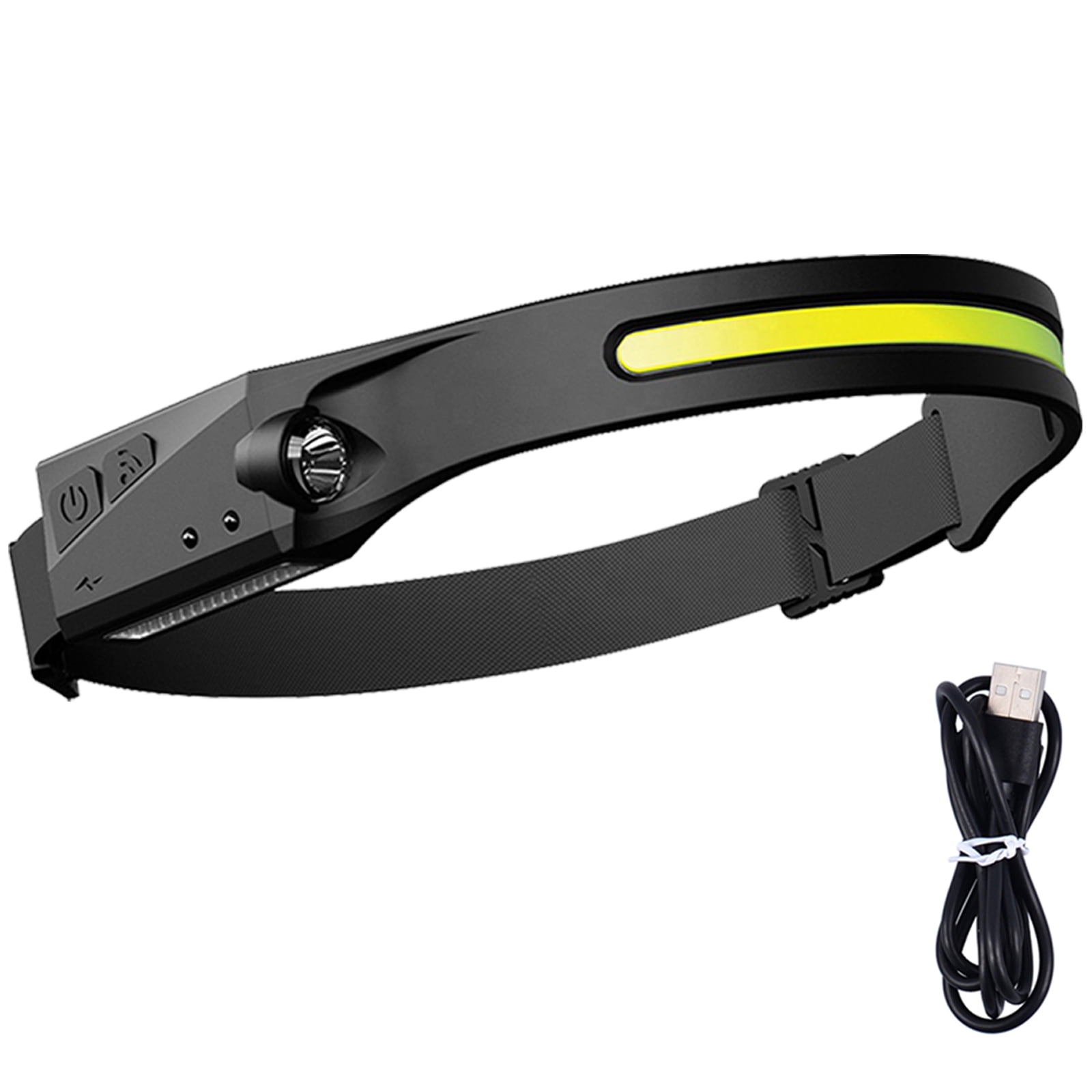 LED Headlamp Rechargeable, 5 Modes Motion Sensor Headlight Flashlight for Adults & Kids, 230° Wide Beam High Lumens Bright IPX4 Waterproof Head Lamp