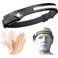 thumbnail image 1 of LED Headlamp, USB Rechargeable Headlamp With All Perspectives Induction And 230°Motion Sensor Headlamp Flashlight (3), 1 of 7