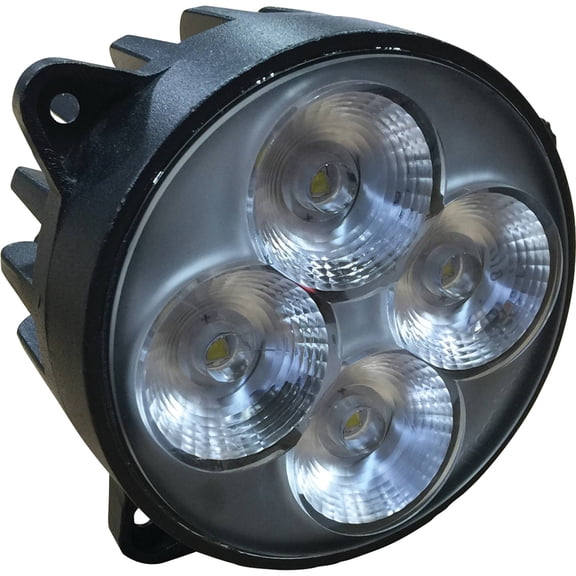 LED Headlight 32W 3200 Lumens Flood 3-3/8" Plug and Play Compatible with Case IH Magnum Puma MX Quadtrac Series Tractors Direct Replacement Bolts into Factory Housing 47376469 87539115
