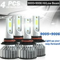 thumbnail image 1 of LED Headlight 9005 9006 Bulbs Kit, For 2006-2012 Toyota RAV4, 6000K Cool White 12000LM Super Bright Power Lamps, Canbus Ready, Error Free, Easy Installation, Plug-N-Play Halogen Replacement, 1 of 11