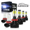 thumbnail image 1 of LED Headlight 9005 H11 H11 Bulbs Combo Kit For Ford	Ranger 2019-2022, 6000K Cool White 4000LM Super Bright High Power Lamps, Canbus No Error, Easy Install, Plug-N-Play Halogen Replacement, 1 of 12