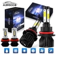 LED Headlight 9007 High Low Beam + H11Fog Light For Ford Ranger 2005 ...