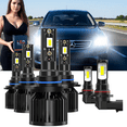 thumbnail image 1 of LED Headlight Bulb For 2003 GMC Savana 1500,9005 High Beam,9006 Low Beam,9145 Fog Light Bulb，Plug and Play，High Brightness LED Bulbs，Pack of 6, 1 of 3
