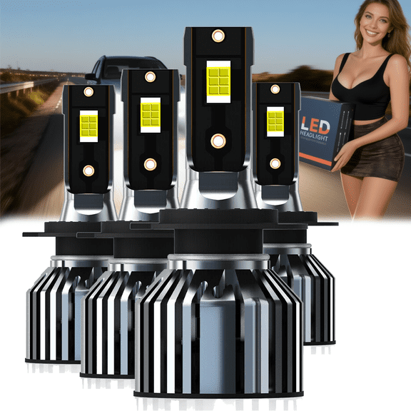 LED Headlight Bulb For 2010-2018 Mercedes-Benz Sprinter 2500,H7 High Beam + H7 Low Beam,Replacement OEM,6500K White,Plug and Play,Pack of 47