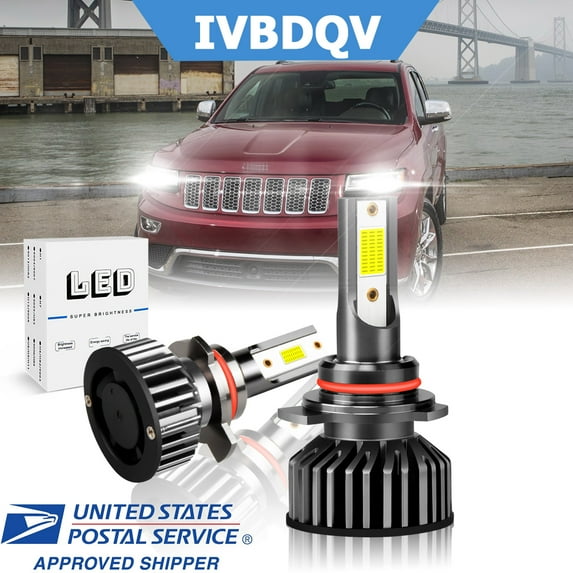LED Headlight Bulb For Cadillac ATS 2013-2019 High/Low Dual Beam LED Headlight Bulb Pack of 2 IVBDQV