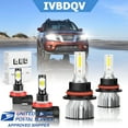 thumbnail image 1 of LED Headlight Bulb For Nissan Versa Note 2014-2018 High/Low Beam + Fog Light Bulbs 4pcs, 1 of 11