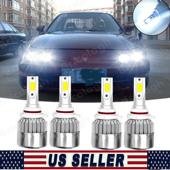 LED Headlight Bulbs Combo 6000K For Acura Integra 1994-2001 High Low Beam Lights
