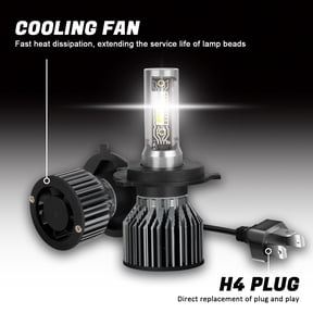 BSBSDJB LED Headlight Bulbs Conversion Kit for Can-Am Spyder F3 F3-S Pair 6000K White