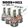 thumbnail image 1 of LED Headlight Bulbs High & Low Beam Kit 6000K for 2007-2013 GMC Sierra 1500, 1 of 12