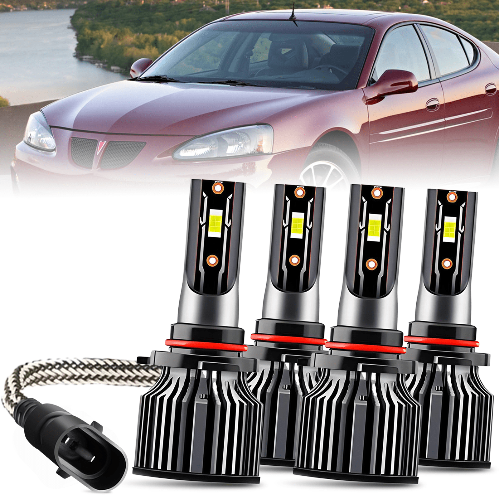 JDMTECH Smoked Black Front Park & Turn Signal Lights Set For 1981-1988 Monte Carlo SS - DOT/SAE, Direct Replacement